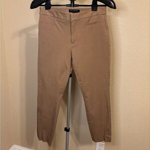 Banana Republic Sloan Tan Ankle Pants Size 4 Stretch Work Career